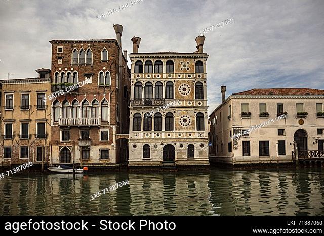 Palazzo Barbaro Wolkoff and Palazzo Dario at the Grand Canal Venice Italy