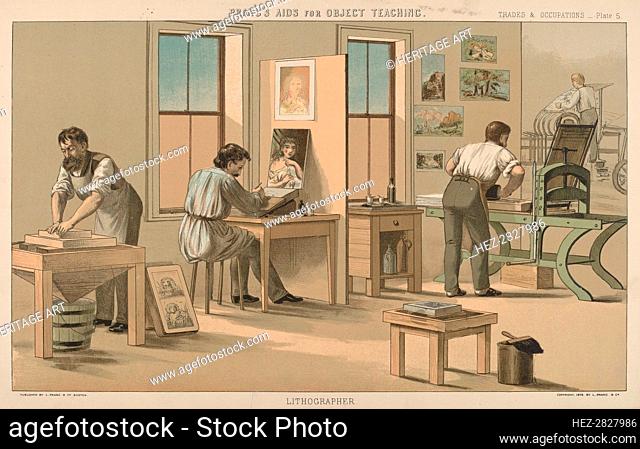Lithographer, 1874. Creator: Unknown