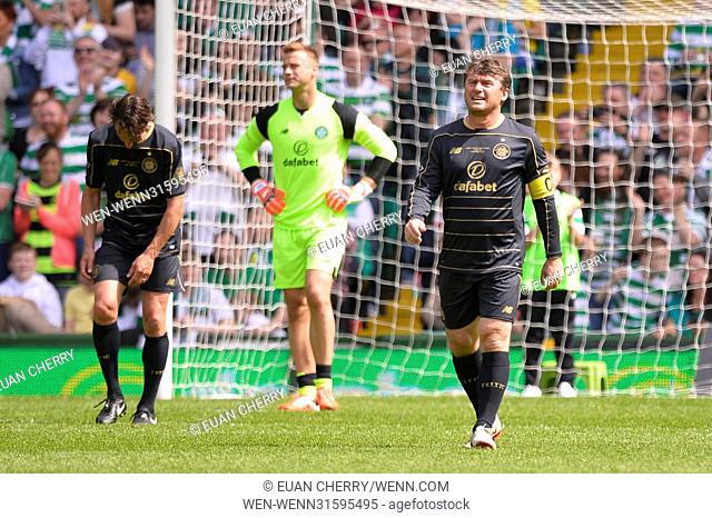 Charity match held at Celtic Park between Henrik's Heros vs Lubo's Legends. Featuring: Lubo Moravcik Where: Glasgow, United Kingdom When: 28 May 2017 Credit:...