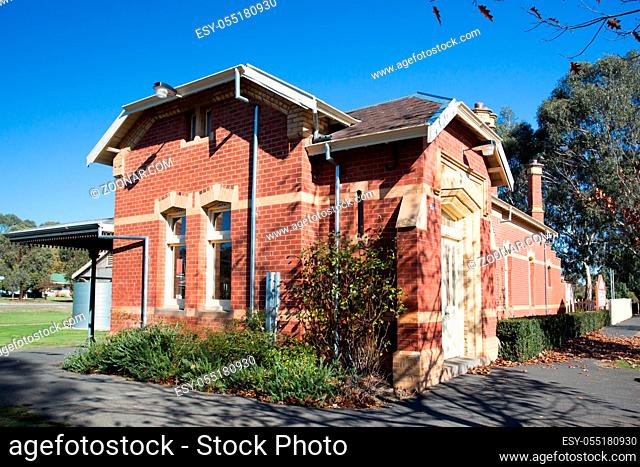 Yea, Australia - April 29: The retired train station which is part of the rail trail, in Yea, Victoria, Australia on April 29th 2015