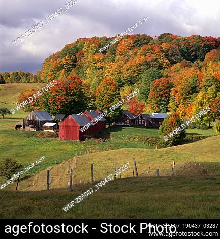 Jenne Farm in Autumn, South Woodstock, Vermont, USA
