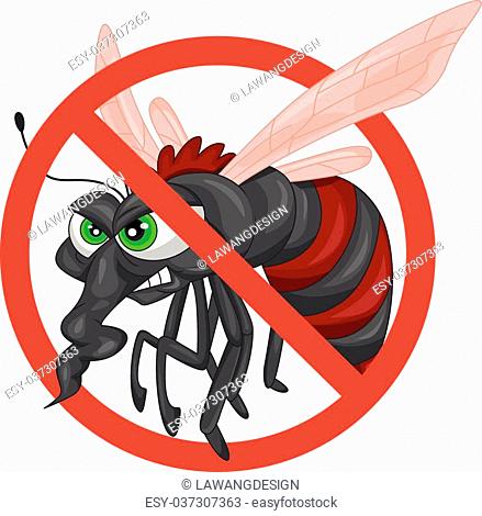 Angry mosquito cartoon Stock Photos and Images | agefotostock