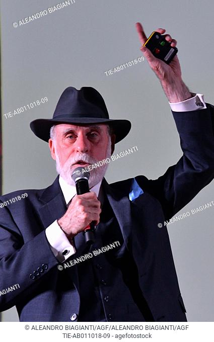 Vinton Gray Cerf, known as Vint Cerf, Vice President Google during his speech at the Wired Next Fest 2018, Florence, ITALY-30-09-2018