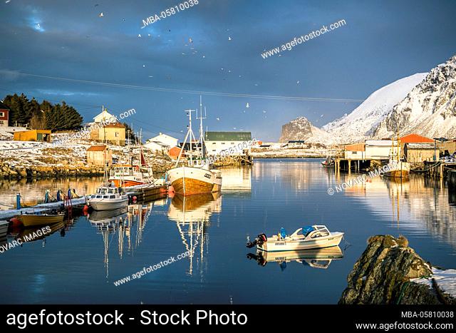 Fishing village Nykvag on Lang›ya, Vester†len, Norway