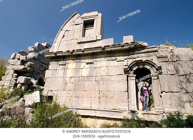Antique city of Termesos (Termessus) Taurus Mountain, Turkey, Western Asia