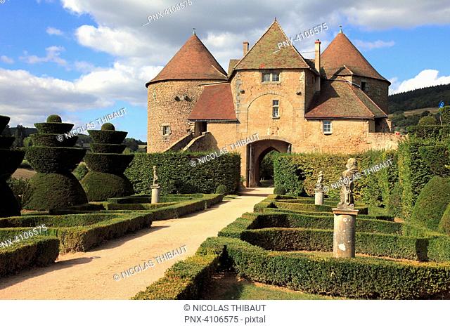 France, Bourgogne Franche Comte, Saone et Loire department (71), Berze le chatel, the castle