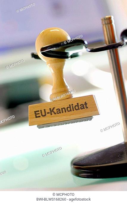 stamp EU-Kandidat, European Union canditate