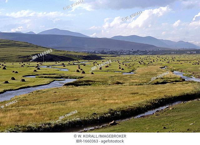 Landscape, Way of St. Nino, Ninotsminda, Lesser Caucasus, Georgia, Western Asia