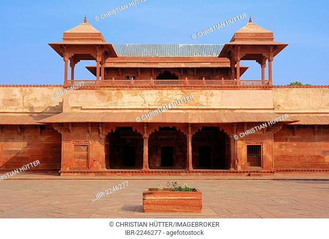 Palace of Jodh Bai, Fatehpur Sikri, UNESCO world heritage site, built by Emperor Akbar, 1569-1585, Uttar Pradesh, India, Asia