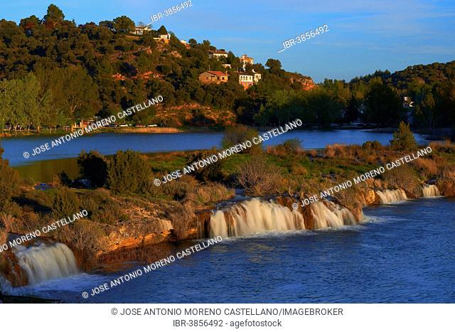 Waterfalls, Ruidera Lagoons, Lagunas de Ruidera Natural Park, Campo de Montiel, Spain