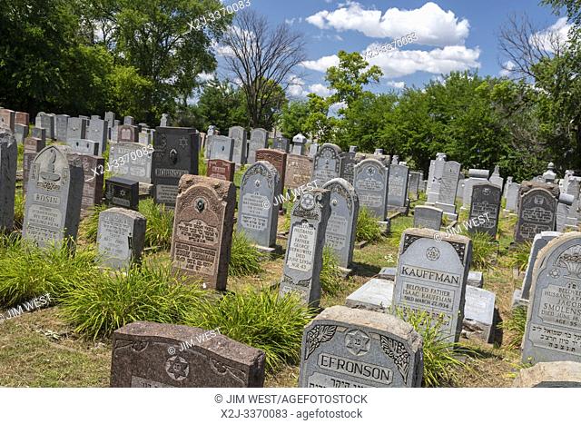Detroit, Michigan - B'nai David Cemetery, established in 1898 by Jewish immigrants from Russia