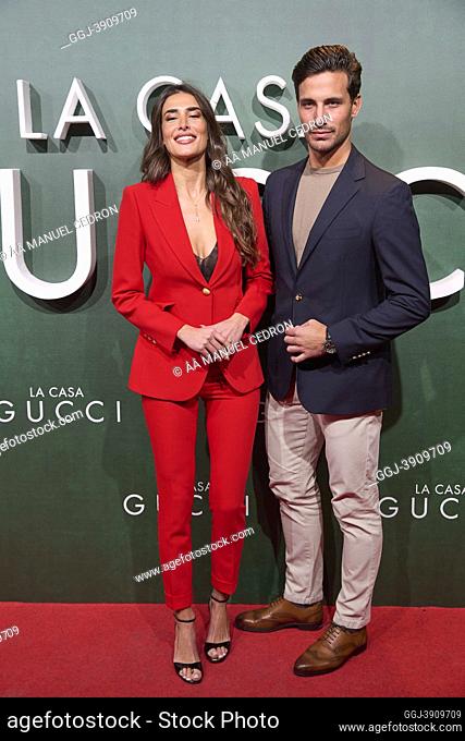 Lidia Torrent, Jaime Astrain attends 'House of Gucci' Premiere at Callao Cinema on November 23, 2021 in Madrid, Spain