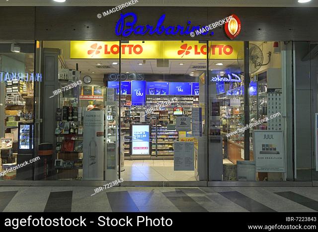 Barbarino Tobacco Shop, Shop Row at Friedrichstraße Station, Mitte, Berlin, Germany, Europe