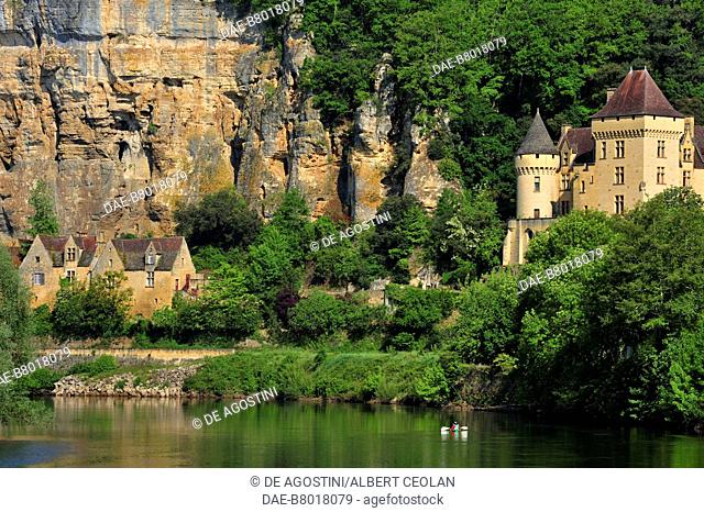 La Malartrie Castle, along the Dordogne River, Vezac, New Aquitaine, France, 19th century