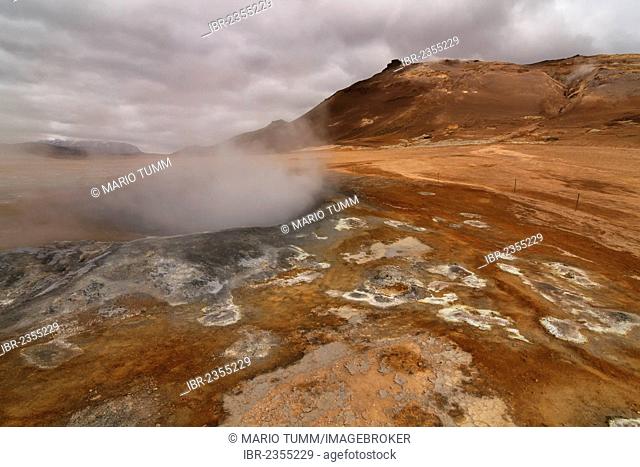 High Temperature Region of Hveraroend, Namafjall, Northeast Iceland, Iceland, Europe