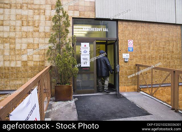Na Homolce Hospital vaccination center against covid-19, Prague, Czech Republic, March 11, 2021.  (CTK Photo/Libor Sojka)