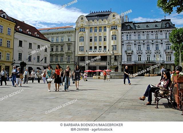 Main square, Hlavné námestie, Bratislava, Slovakia