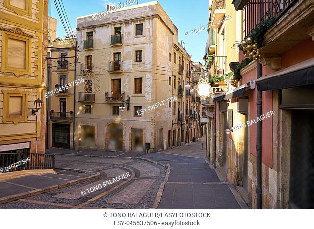 Baixada Misericordia street in Tarragona of Catalonia