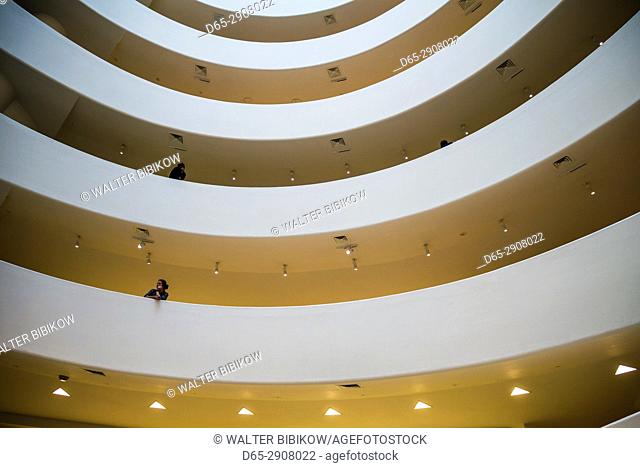USA, New York, New York City, Upper East Side, Guggenheim Museum, lobby interior