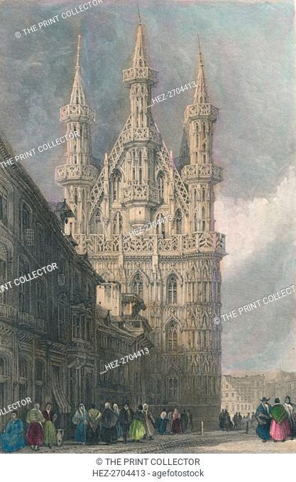 'Hotel De Ville, Louvain', 19th century. Creator: W Wallis