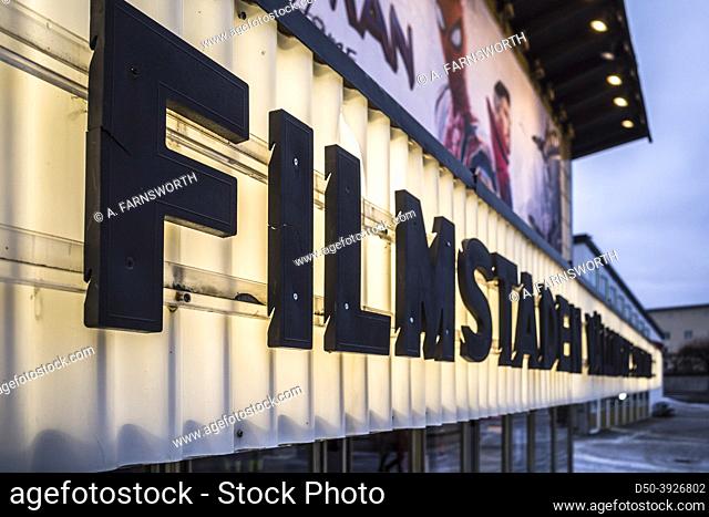 Stockholm, Sweden The marquis of the movie theatre in Vallingby called Filmstaden
