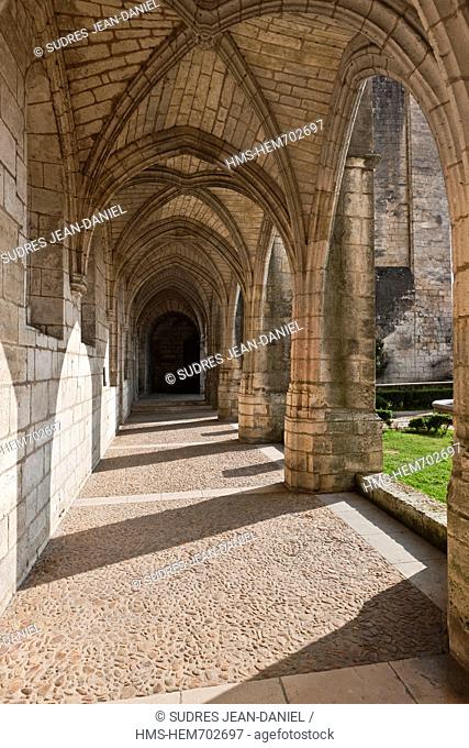 France, Dordogne, Brantome, Abbey Saint Pierre de Brantome is a former Benedictine abbey, the cloister