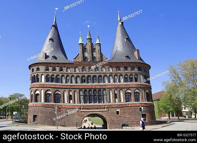 City Gate, Holsten Gate, Lübeck, Schleswig-Holstein, Germany, Europe