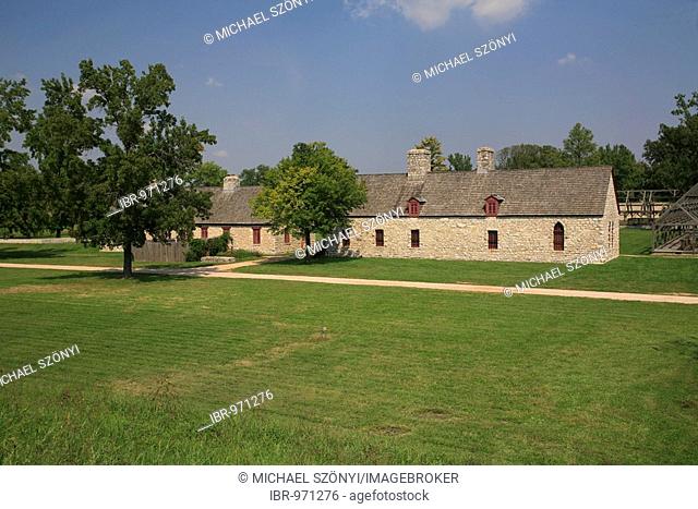 Fort de Chartres, one of three French forts with this name, built in the 18th century near the Mississippi, Fort de Chartres State Historic Site