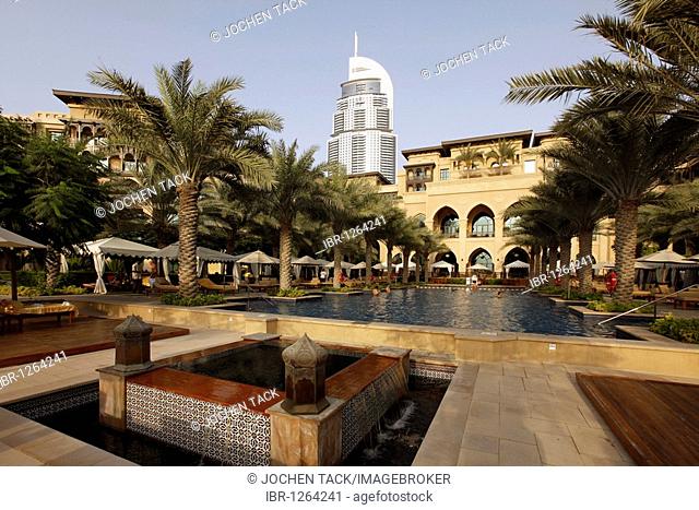 The Palace Hotel, Oldtown Dubai, Arabian-style luxury hotel, part of downtown Dubai, United Arab Emirates, Middle East