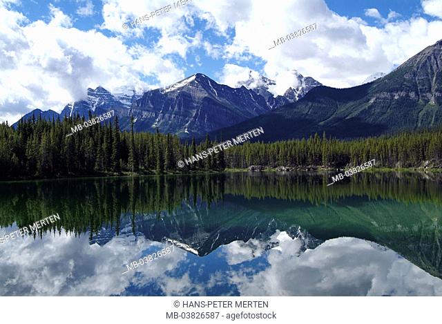 Canada, Alberta, Banff-Nationalpark, Bow position, Herbert Lake