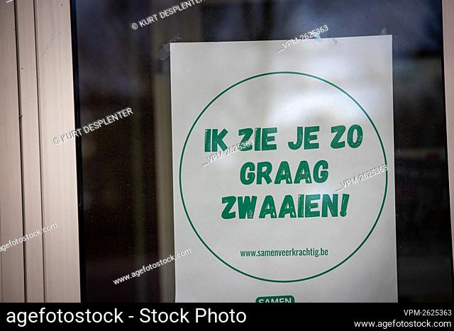 Illustration picture shows residential care center De Groene Verte in Houthulst, Sunday 17 January 2021. The home is hit by an outbreak of the...