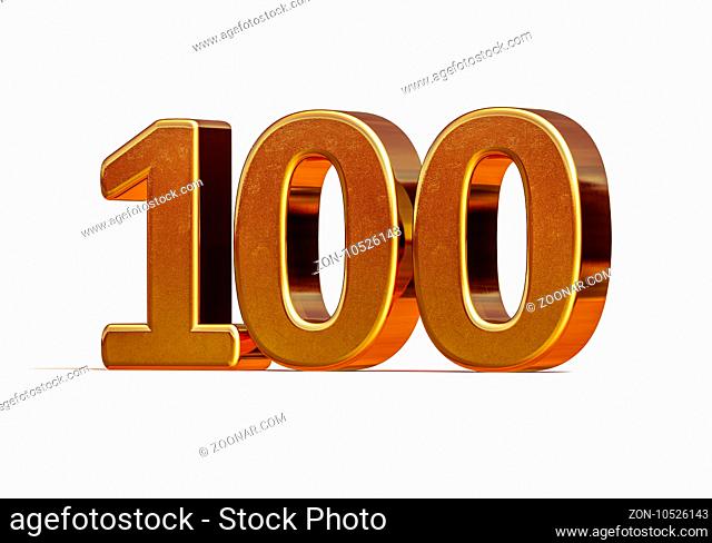 100th Anniversary, 100th birthday, 100 years, Number One Hundred Gold, Numeral 100, 100 Greeting Card, 100th Number, Numeral 100