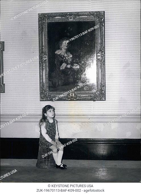 Jan. 13, 1967 - Private View Of The Royal Academy Winter Exhibition: The Royal Academy today held a private view of their winter exhibition