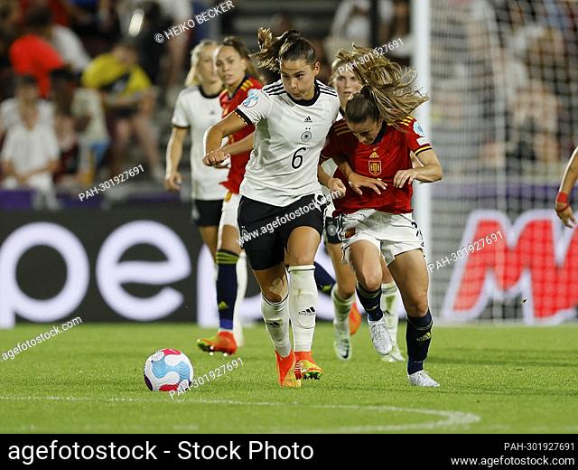 firo : 07/12/2022 football, soccer, UEFA WOMEN'S EURO 2022, women EM 2022 England, European championship 2022, Germany - Spain v