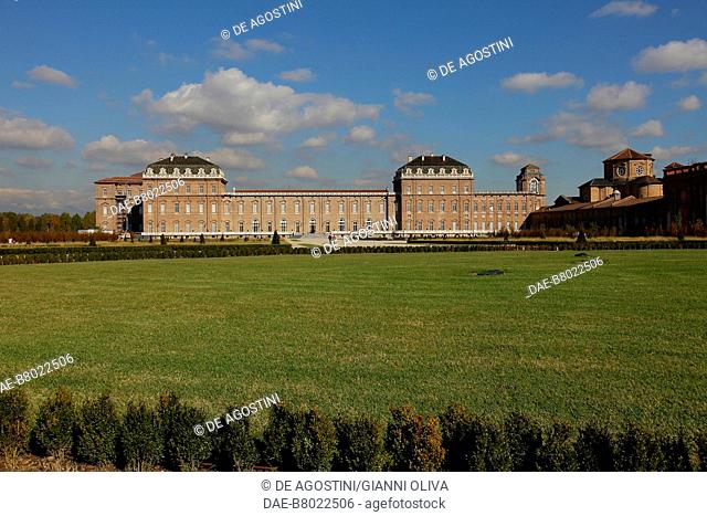 View of the palace of Venaria Reale, Residence of the Royal House of Savoy (UNESCO World Heritage List, 1997), Piedmont, Italy, 17th century