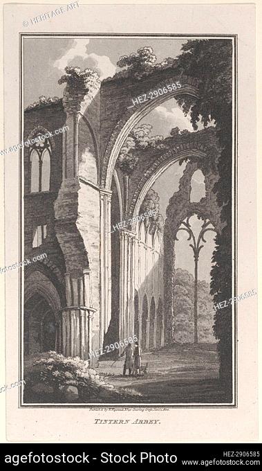 Tintern Abbey, from Remarks on a Tour to North and South Wales, in the year 1797, January 1, 1800. Creator: John Hill