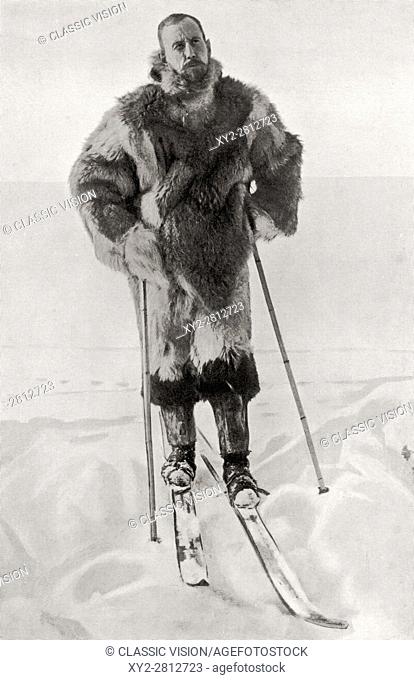Captain Roald Engelbregt Gravning Amundsen, 1872 to 1928. Norwegian explorer of the polar regions. From the book The Year 1912 illustrated published London 1913