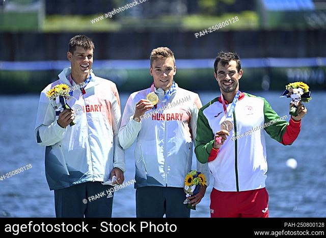 Award ceremony, victory ceremony, from left: Adam VARGA (HUN), 2nd place, silver medal, silver medal, silver medalist, silver medalist, Balint KOPASZ (HUN)