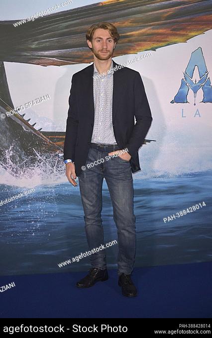 Francesco Patanè attends the Italian premiere of the movie ""Avatar: The Way of Water"" Rome, (Italy) December 13th, 2022. - Rome/Italien