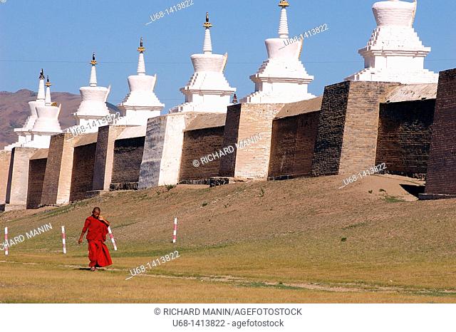 Mongolia, Ovorkhangai district, Orkhon valley, Karakorum, the ancient capital of the dynasty of Genghis Khan, the monastery of Erdene Zuu