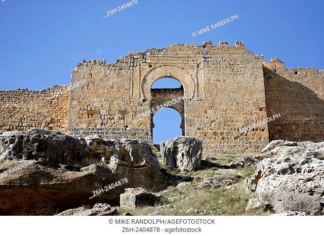 Caliphate door. Castle of Gormaz, Soria, Spain
