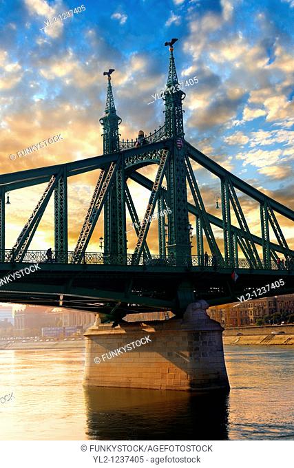 Liberty or Freedom Bridge Szabadság híd,  Budapest, Hungary