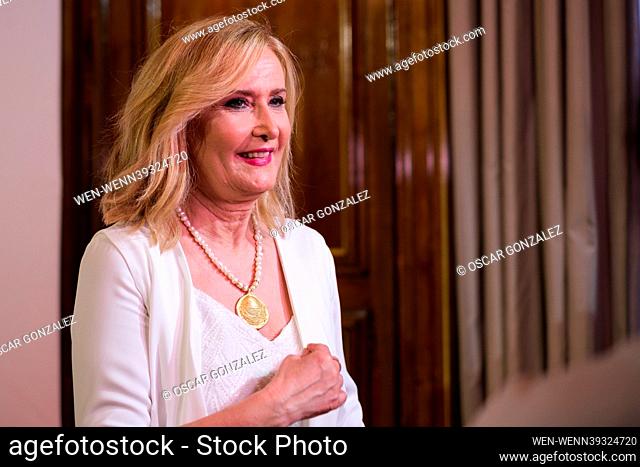 Nieves Herrero attends the photocall of the presentation of the book 'La Baronesa' at the Palace hotel in Madrid on June 21, 2023