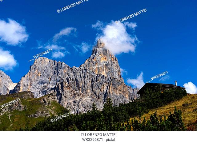 Rolle Pass, Cimon de la Pala, Dolomites, Veneto, Italy, Europe