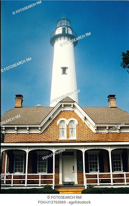 lighthouse located at St. Simons Island, Georgia, United States