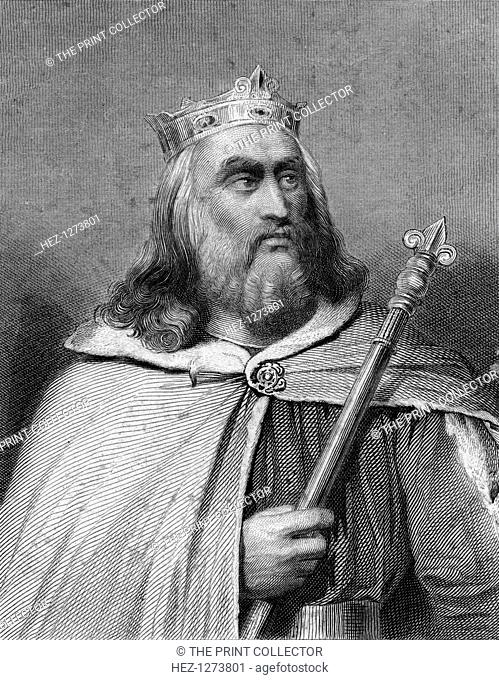 King Clotaire II of the Franks, (19th century). Clotaire II (584-629) was King of Neustria from the time of his birth (his mother ruled as regent) and of all...