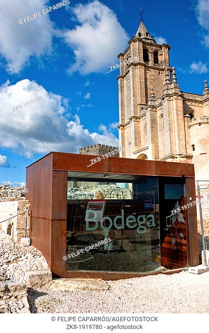 Cellar and belltower of Abbey church, La Mota Castle, Alcala la Real, Spain