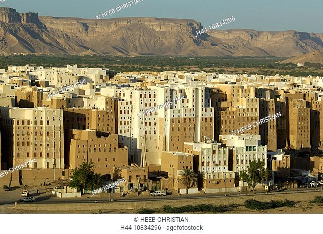 Yemen, Shibam, Old town, UNESCO, World Heritage, Architecture, Wadi Hadramaut, Hadhramaut, Hadramaut, South Yemen, Ara