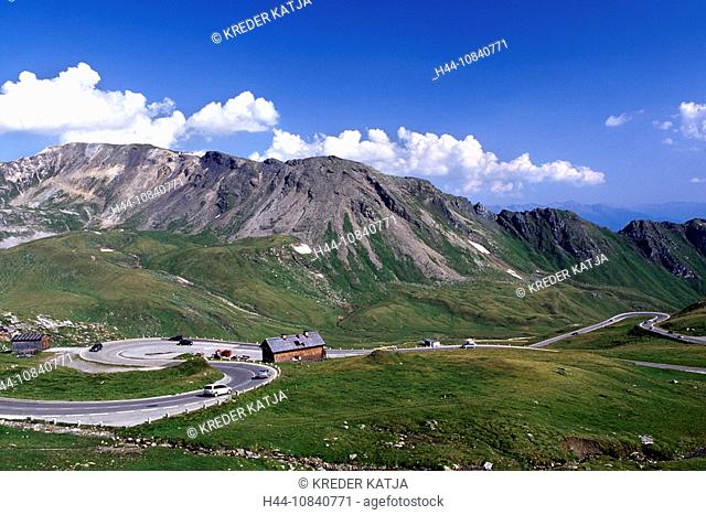 Austria, Europe, Hochalpenstrasse, high alpine road, Grossglockner High Alpine Road, Hohe Tauern, Carinthia, Europe, a