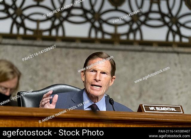 United States Senator Richard Blumenthal (Democrat of Connecticut), speaks at a hearing to examine United States Special Operations Command and United States...